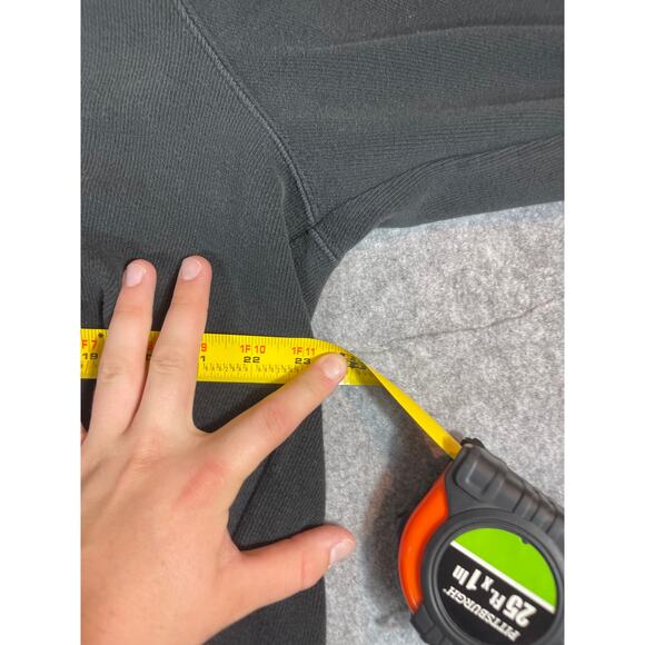 Vintage 90s Polo Ralph Lauren 1/4 Zip Pullover Sweater Mens XL Black Mini Pony - Picture 4 of 5